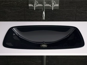 OPEN - Undermount rectangular washbasin by Glass Design - view 2
